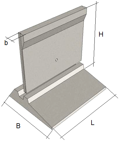 ЖБ подпорные стены межотраслевого применения